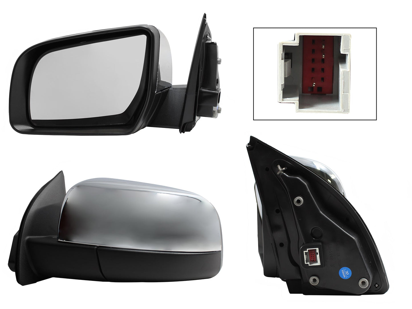 ESPEJO IZQ ELECT CROMO