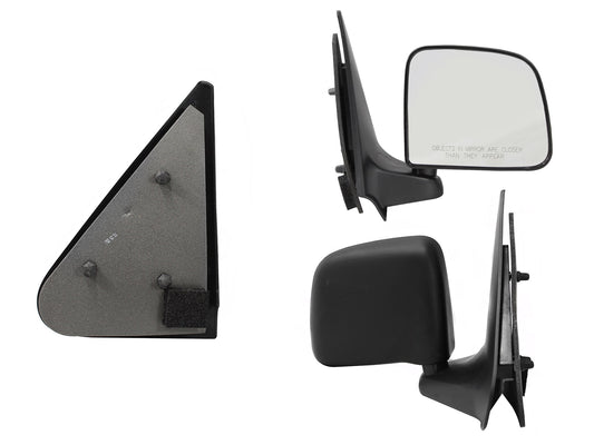 ESPEJO DER MANUAL NEGRO POROSO (MAZDA PICK-UP)