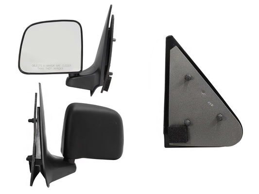 ESPEJO IZQ MANUAL NEGRO POROSO (MAZDA PICK-UP)