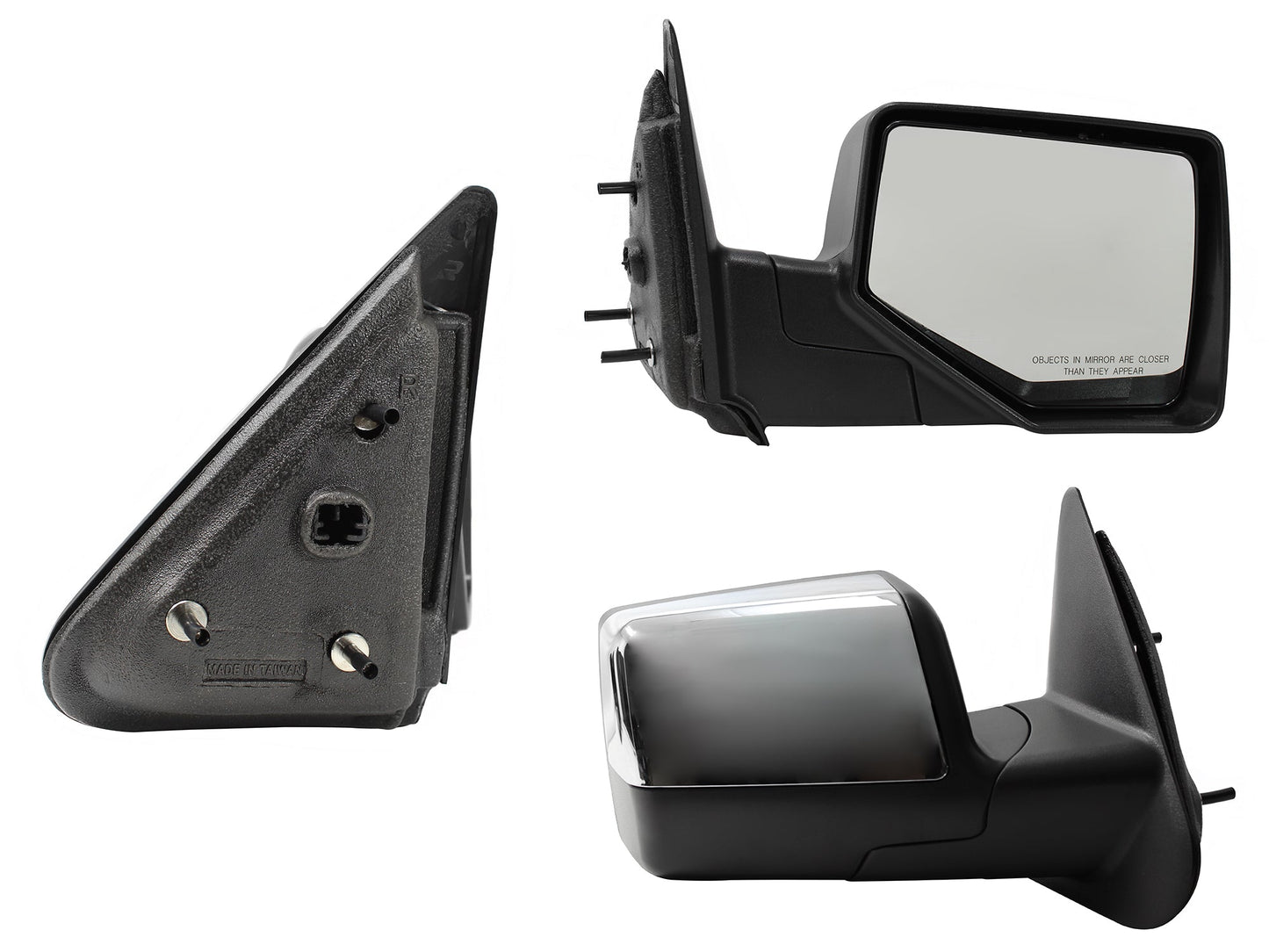 ESPEJO DER MANUAL CROMO S/CONTROL