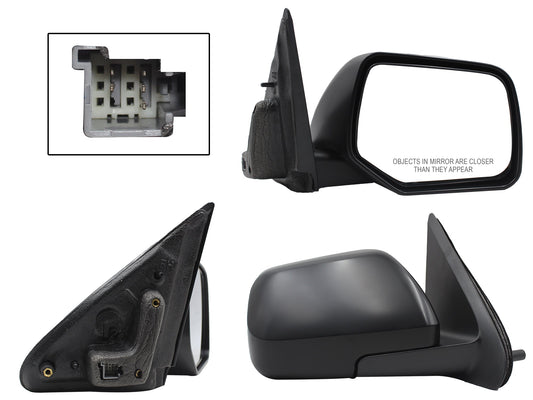 ESPEJO DER ELECT NEGRO P/PINTAR C/DESEMPAÑANTE (5PINES)