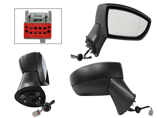 ESPEJO DER ELECT NEGRO P/PINTAR (3PINES)