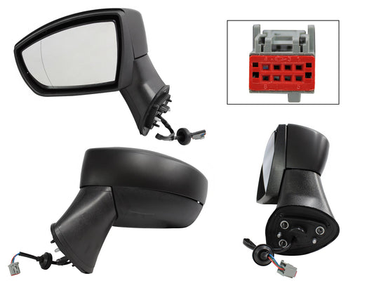 ESPEJO IZQ ELECT NEGRO P/PINTAR (3PINES)
