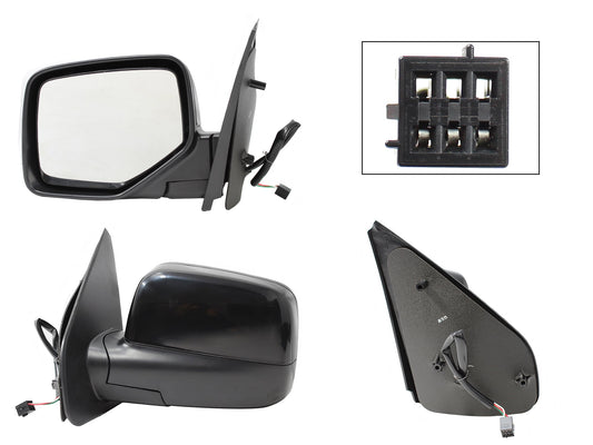 ESPEJO IZQ ELECT NEGRO P/PINTAR (3PINES)