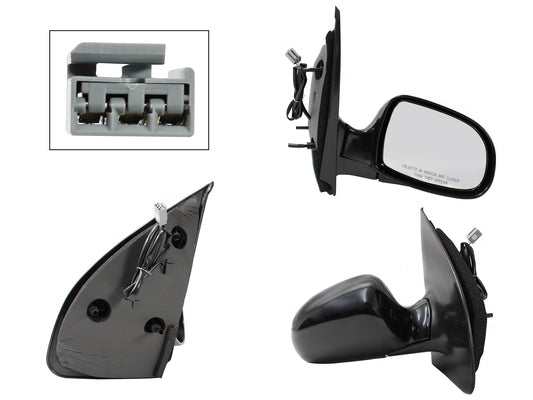 ESPEJO DER ELECT NEGRO P/PINTAR (3PINES)