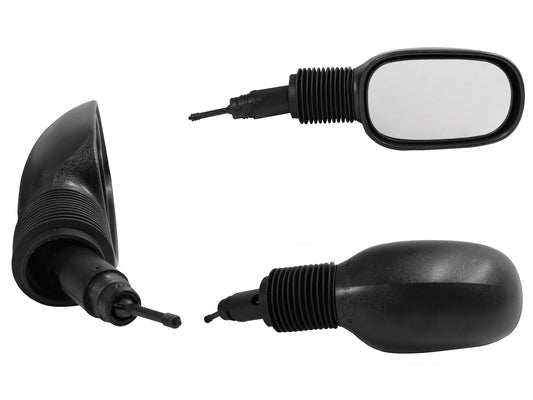 ESPEJO DER MANUAL NEGRO POROSO C/CONTROL