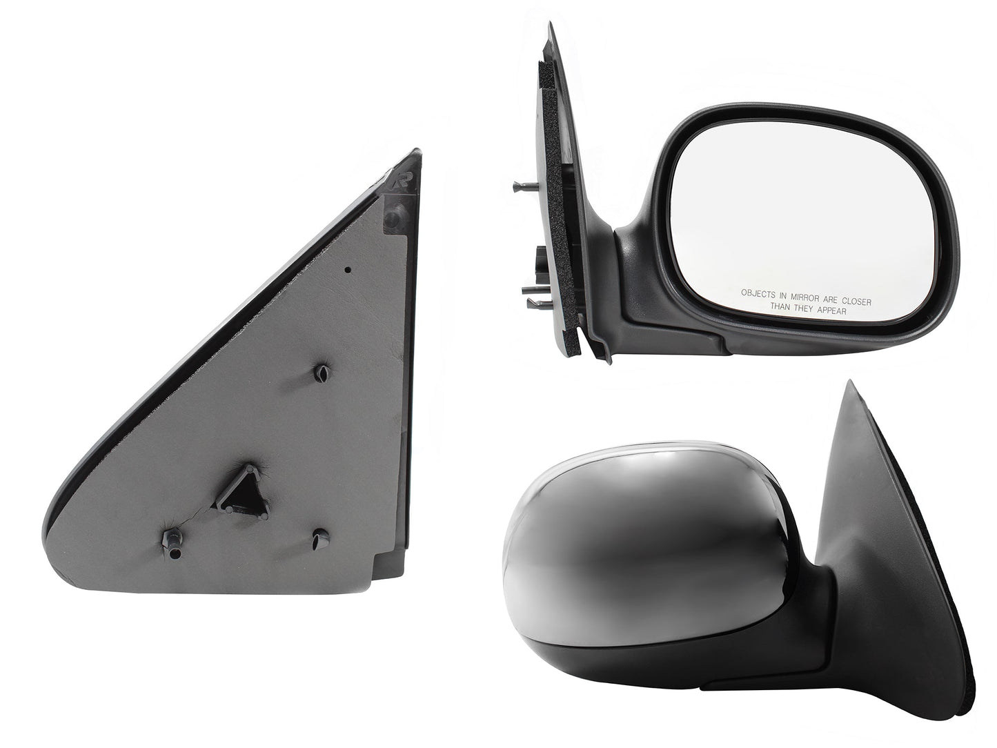 ESPEJO DER MANUAL CROMO (LOBO 97-03)