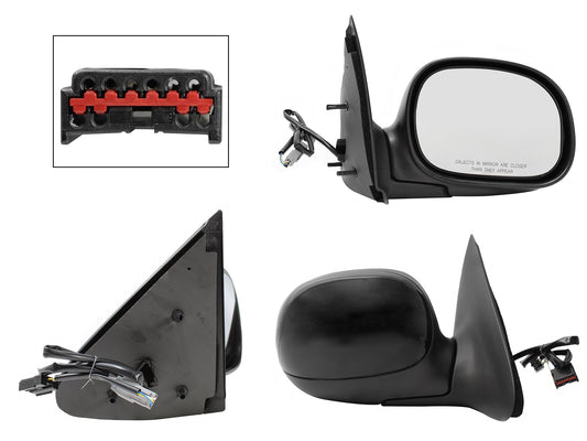 ESPEJO DER ELECT NEGRO P/PINTAR (3PINES) (LOBO 97-03)