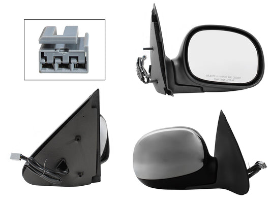 ESPEJO DER ELECT CROMO (3PINES) (LOBO 97-03)