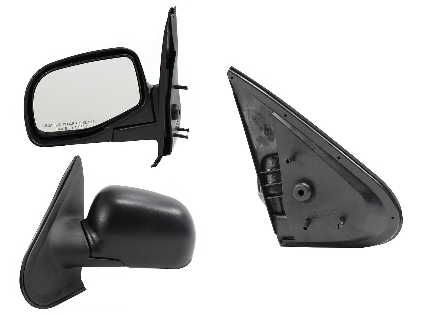 ESPEJO IZQ MANUAL NEGRO POROSO