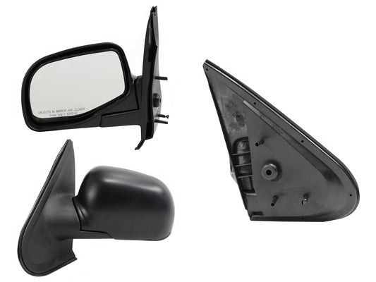 ESPEJO IZQ MANUAL NEGRO POROSO