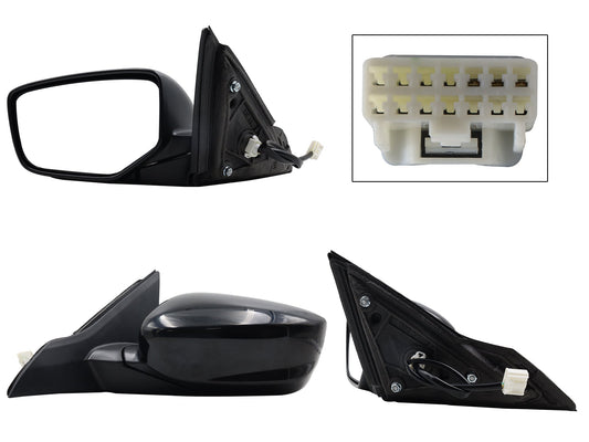 ESPEJO IZQ ELECT NEGRO P/PINTAR (3PINES) 4PTAS