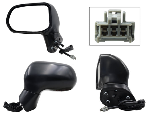 ESPEJO IZQ ELECT NEGRO P/PINTAR (3PINES) 4PTAS