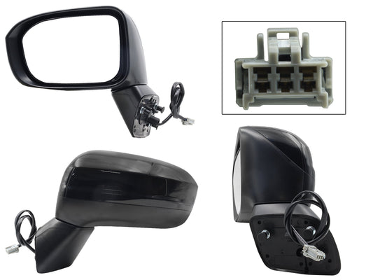 ESPEJO IZQ ELECT NEGRO P/PINTAR (3PINES) 4PTAS