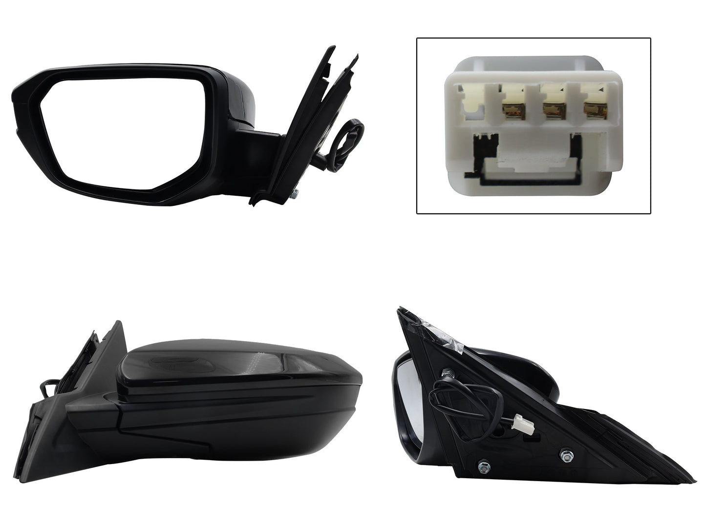 ESPEJO IZQ ELECT NEGRO P/PINTAR (3PINES) 2-4PTAS