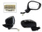 ESPEJO DER ELECT NEGRO P/PINTAR C/DETECTOR PUNTO CIEGO (7PINES) 4PTAS