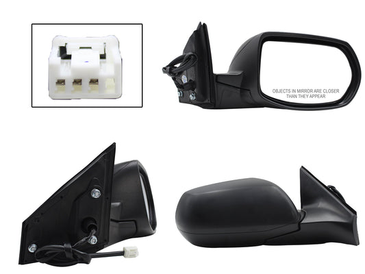 ESPEJO DER ELECT NEGRO P/PINTAR (3PINES)