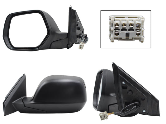 ESPEJO IZQ ELECT NEGRO P/PINTAR C/DESEMPAÑANTE (5PINES)
