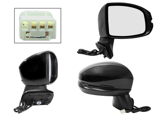 ESPEJO DER ELECT NEGRO P/PINTAR (3PINES)