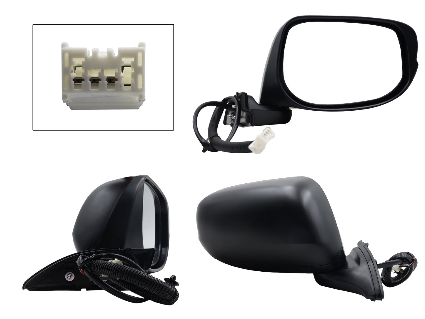 ESPEJO DER ELECT NEGRO P/PINTAR (3PINES)