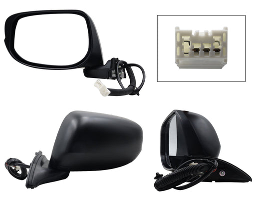 ESPEJO IZQ ELECT NEGRO P/PINTAR (3PINES)