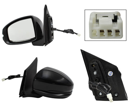 ESPEJO IZQ ELECT NEGRO P/PINTAR (3PINES)
