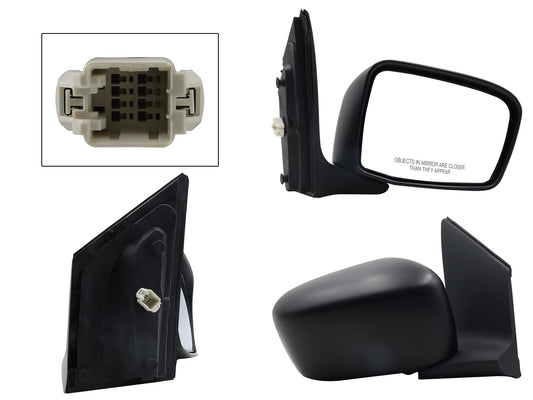 ESPEJO DER ELECT NEGRO P/PINTAR (3PINES)