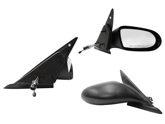 ESPEJO DER MANUAL NEGRO POROSO C/CONTROL