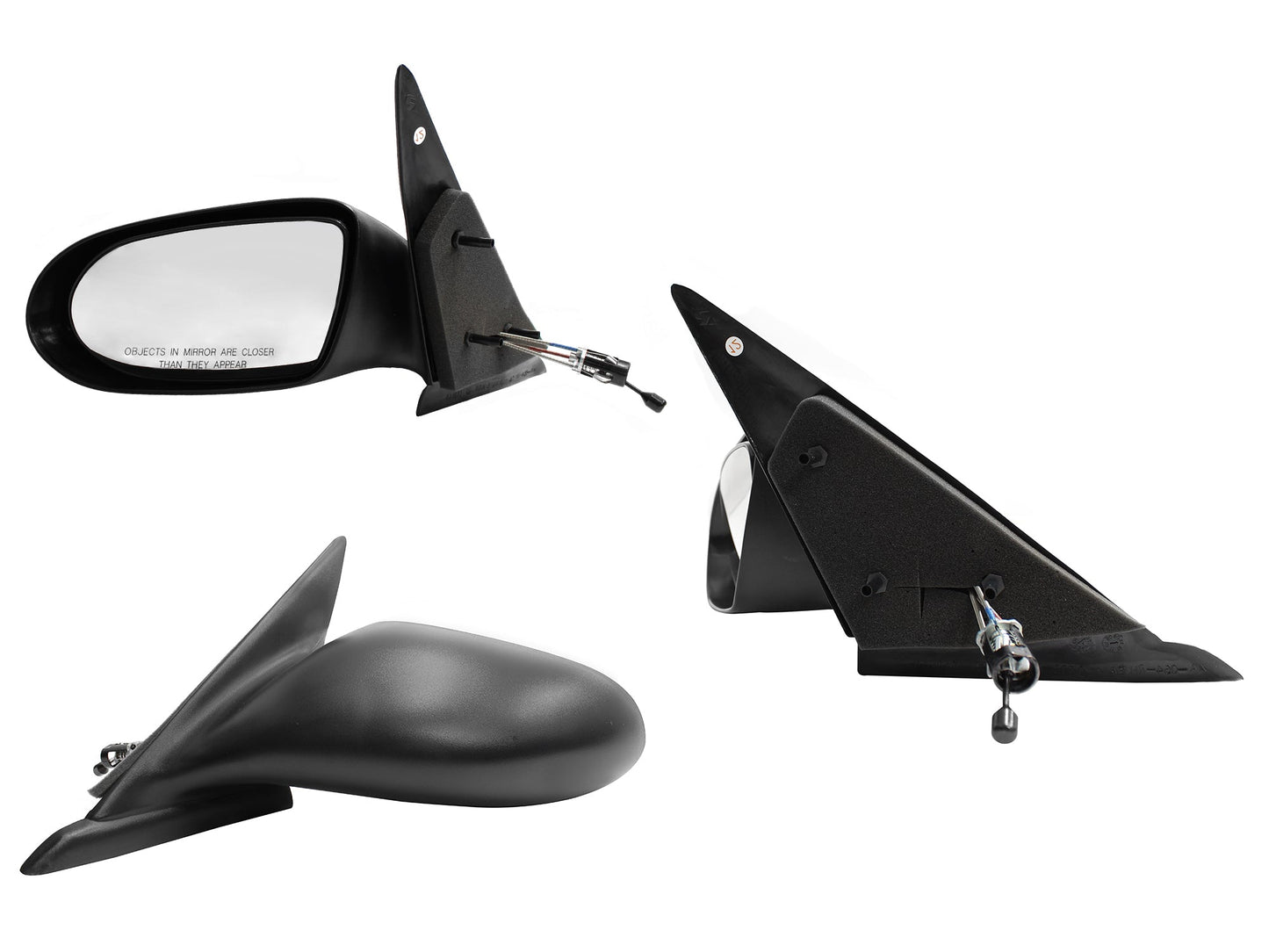 ESPEJO IZQ MANUAL NEGRO POROSO C/CONTROL