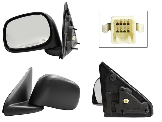 ESPEJO IZQ ELECT NEGRO POROSO (5PINES)