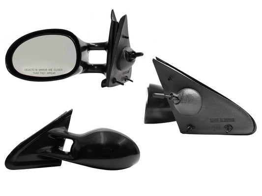 ESPEJO IZQ MANUAL NEGRO LISO (CIRRUS 95-00)