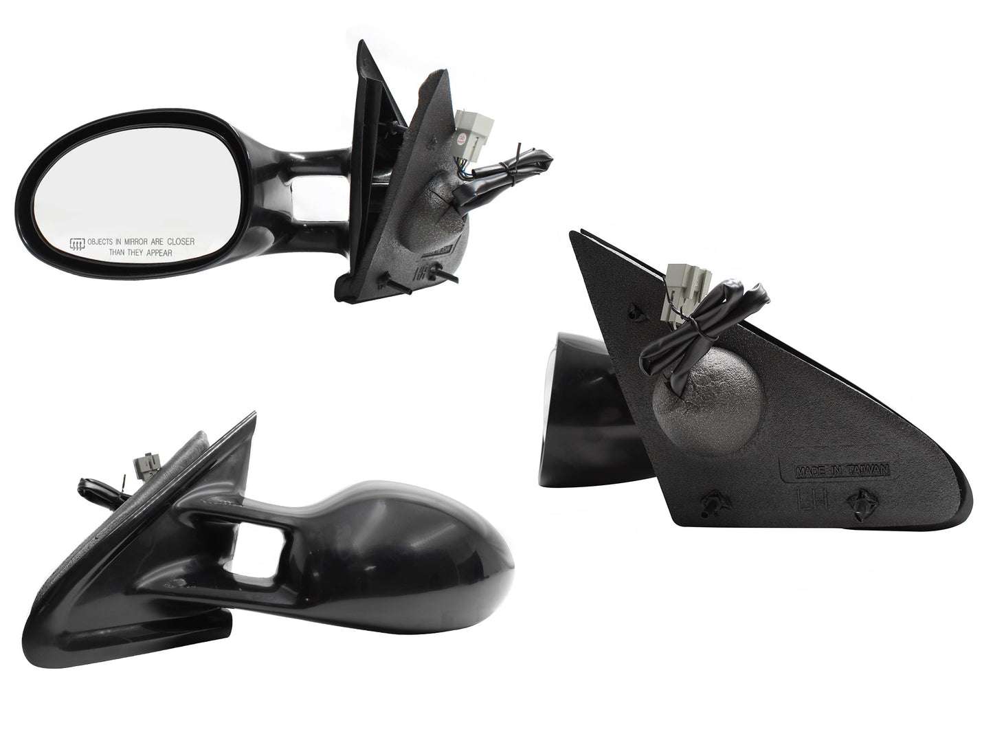 ESPEJO IZQ ELECT NEGRO P/PINTAR C/DESEMPAÑANTE (6PINES) (CIRRUS 95-00)