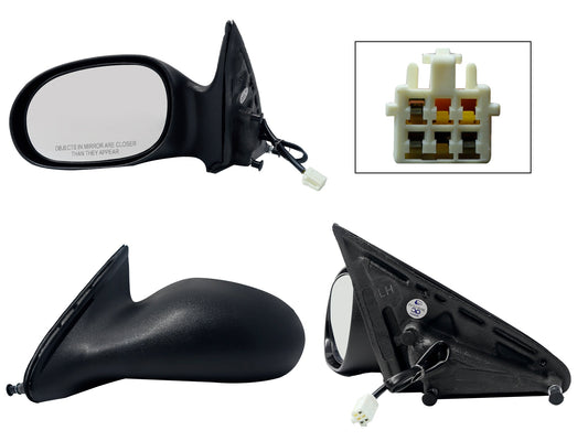 ESPEJO IZQ ELECT NEGRO POROSO (3PINES) (CIRRUS 01-06)