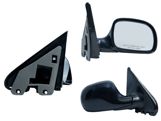 ESPEJO DER MANUAL NEGRO LISO (TOWN & COUNTRY 96-00)