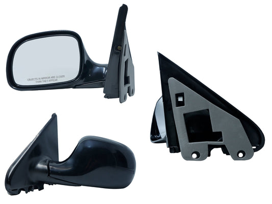 ESPEJO IZQ MANUAL NEGRO LISO (TOWN & COUNTRY 96-00)