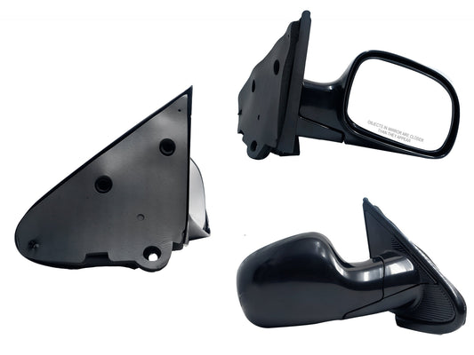 ESPEJO DER MANUAL NEGRO LISO (TOWN & COUNTRY 01-07)