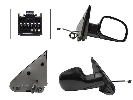 ESPEJO DER ELECT NEGRO LISO (3PINES) (TOWN & COUNTRY 01-07)