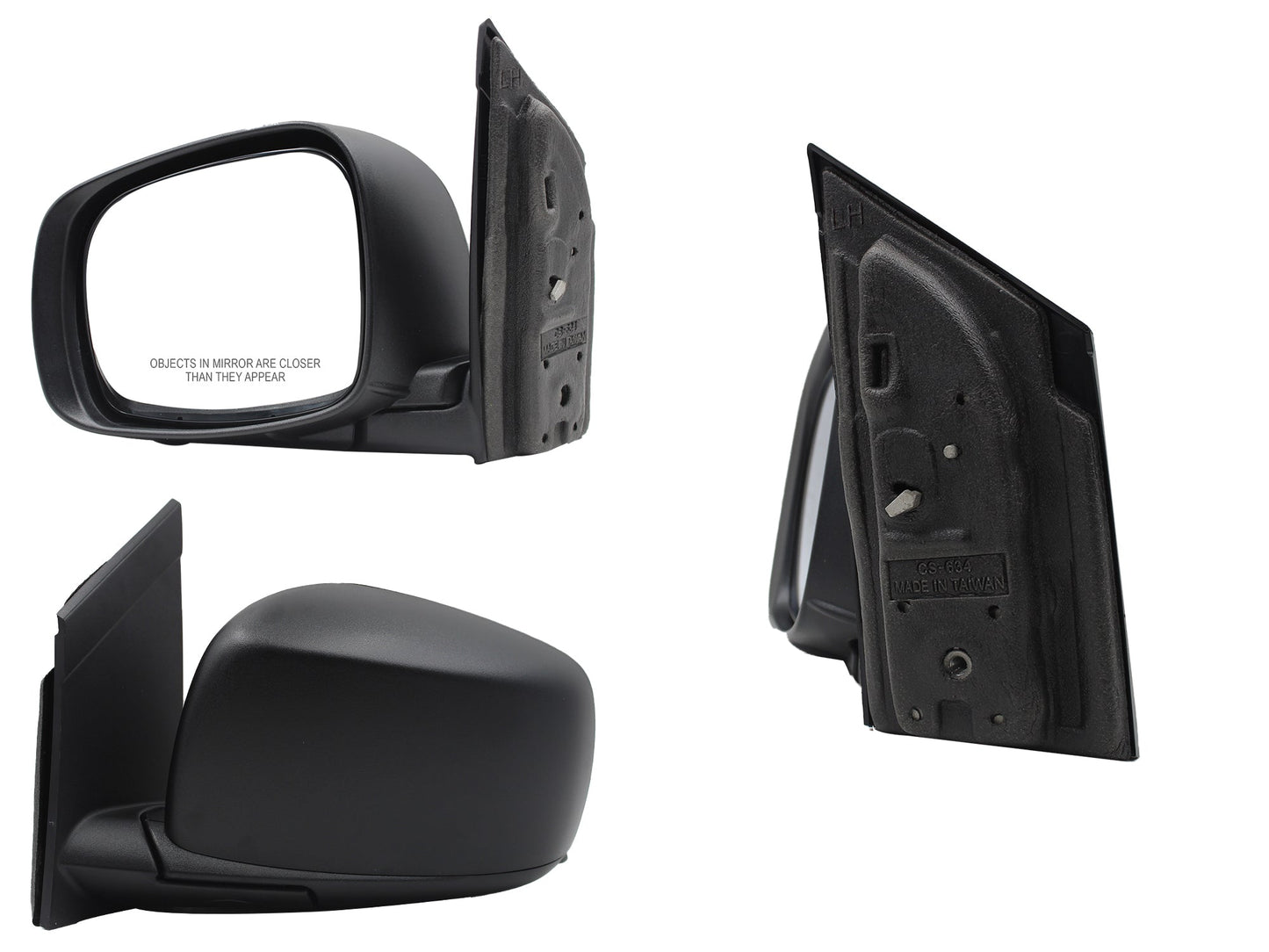 ESPEJO IZQ MANUAL NEGRO POROSO S/CONTROL (TOWN & COUNTRY 08-16)