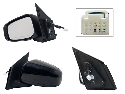 ESPEJO IZQ ELECT NEGRO P/PINTAR (3PINES) (MT MIRAGE G4 19-24/MIRAGE 5PTAS 15-19)