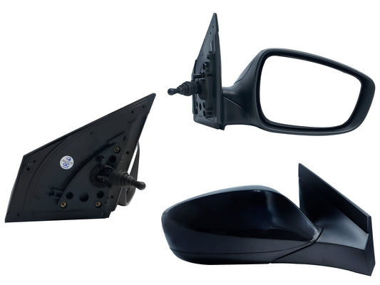 ESPEJO DER MANUAL NEGRO P/PINTAR C/CONTROL