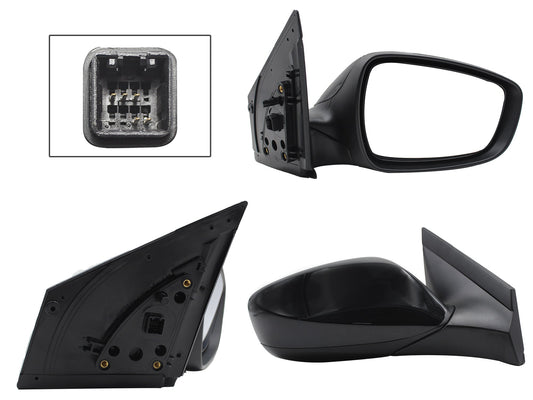 ESPEJO DER ELECT NEGRO P/PINTAR C/DESEMPAÑANTE (5PINES)