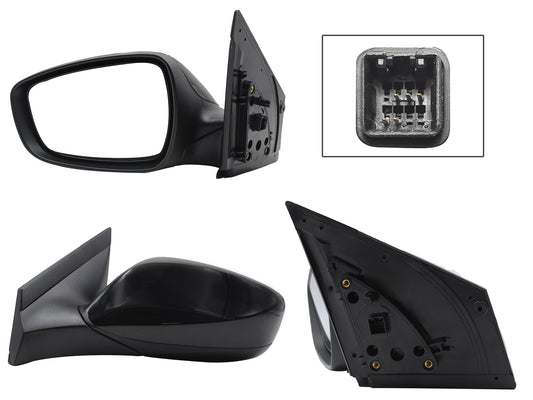 ESPEJO IZQ ELECT NEGRO P/PINTAR C/DESEMPAÑANTE (5PINES)