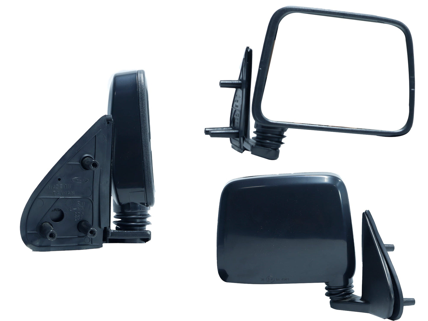 ESPEJO DER MANUAL NEGRO POROSO (BASE INT METALICA) (NP-300 D-22 08-15)