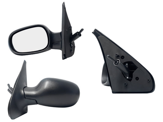 ESPEJO IZQ MANUAL NEGRO POROSO C/CONTROL (RN CLIO 02-10)