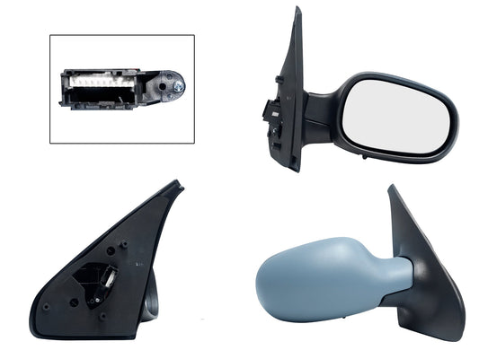 ESPEJO DER ELECT GRIS P/PINTAR (10PINES) (RN CLIO 02-10)