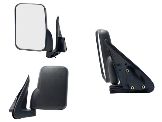 ESPEJO IZQ MANUAL NEGRO POROSO (BASE INT PLASTICO)