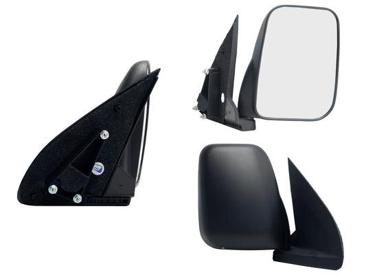 ESPEJO DER MANUAL NEGRO POROSO