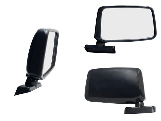 ESPEJO DER MANUAL NEGRO LISO T/JAPON (EMP/2PZS)