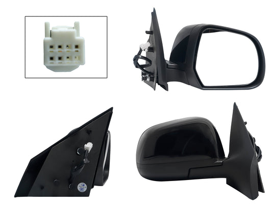 ESPEJO DER ELECT NEGRO P/PINTAR (3PINES)