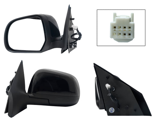 ESPEJO IZQ ELECT NEGRO P/PINTAR (3PINES)